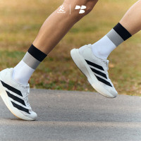 Personal Best Run - Spectrum Crew Sock - Black Grey